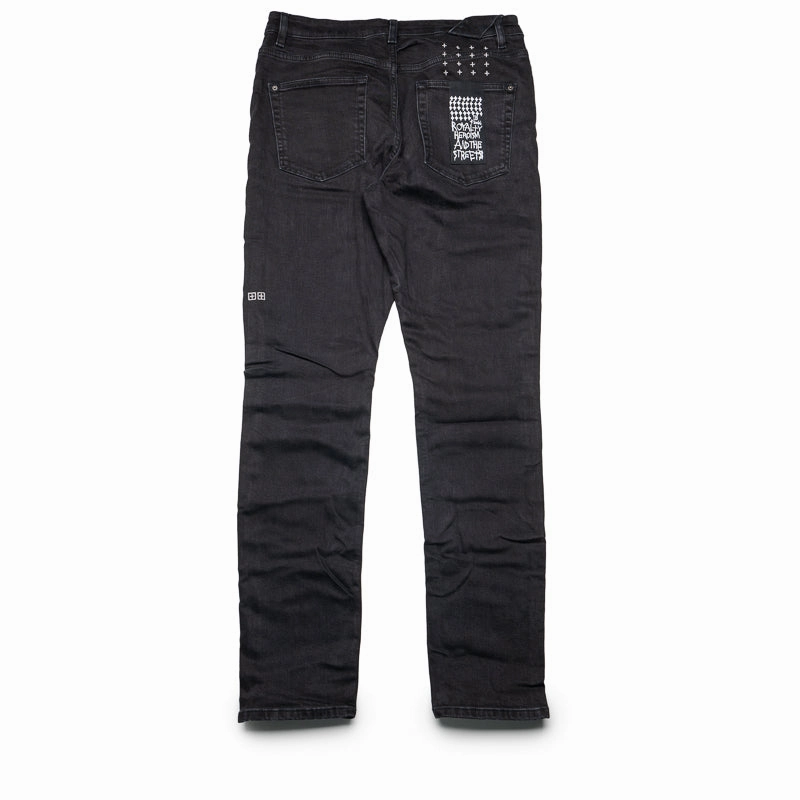 Stretch Ease Ksubi Chitch Krow Krushed Denim Pant - Black