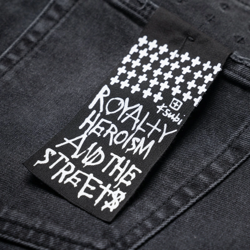 Travel Core Ksubi Chitch Roadhouse Repair Denim Pant - Black