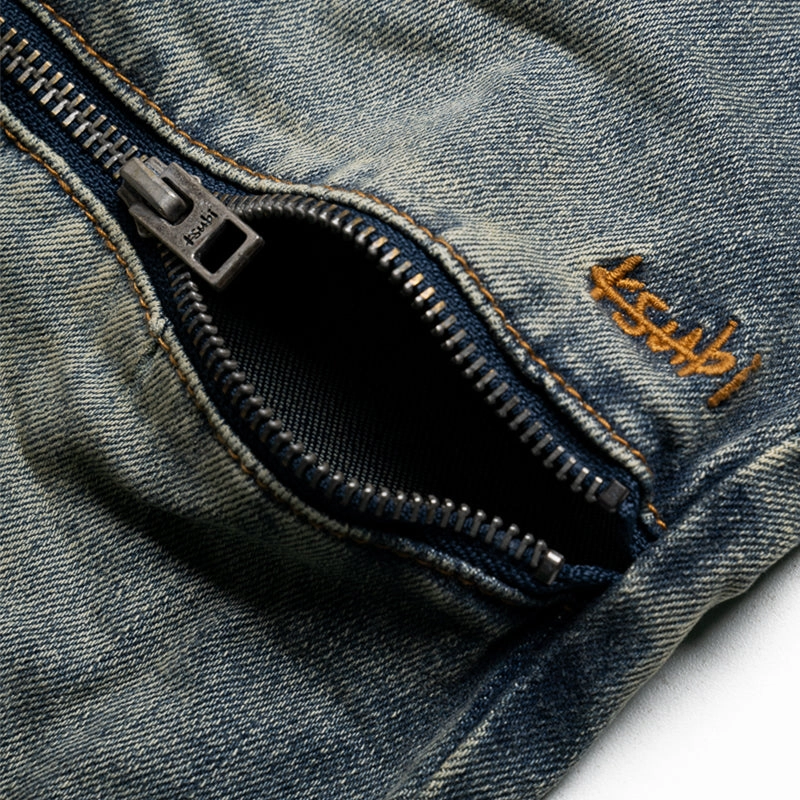 Colorfast Dye Ksubi Chitch Stage Dive Caged Denim Pant - Indigo