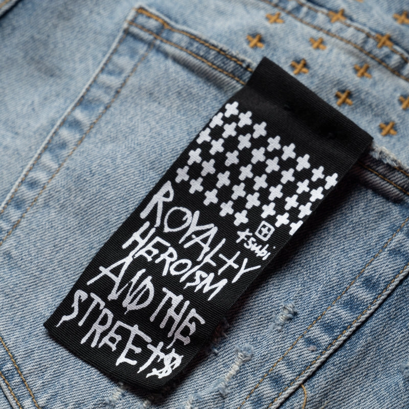 Ksubi Hazlow Manhattan Denim Pant - Indigo Lightweight Layering Push Edge