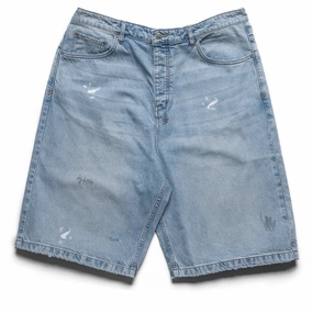 Ksubi Maxx Painter Denim Short - Indigo Port Pocket Design Travel Fashion