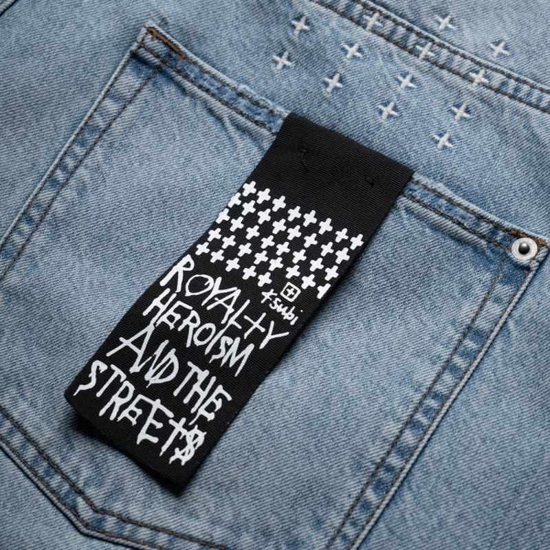 Ksubi Maxx Painter Denim Short - Indigo art industry