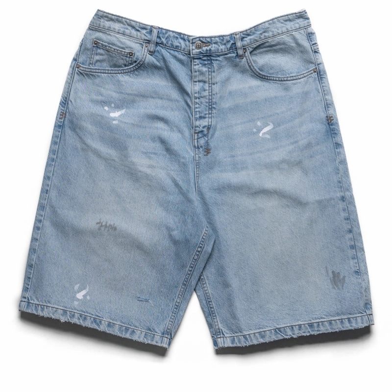 Sport Friendly Casual Outfit Ksubi Maxx Painter Denim Short - Indigo