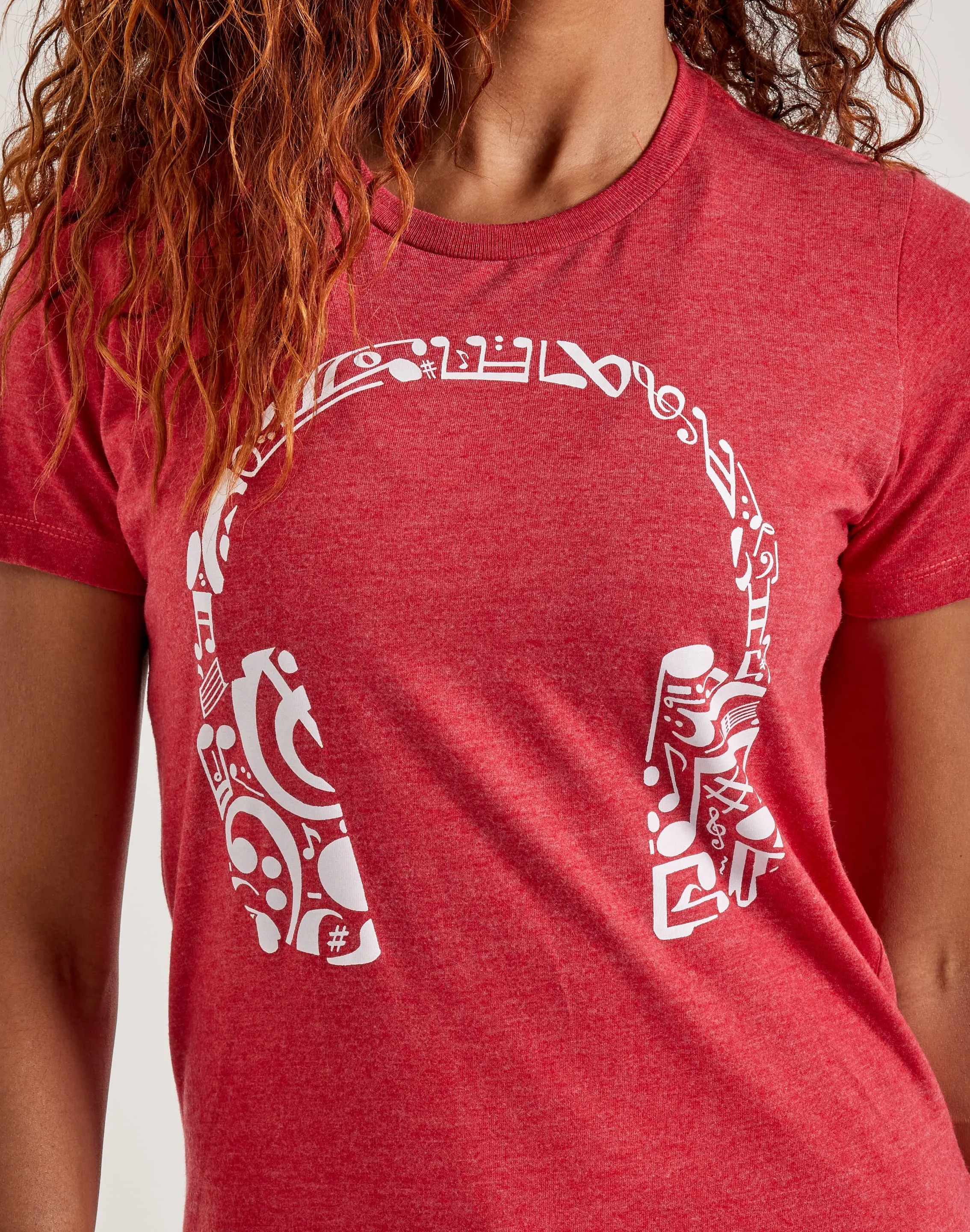 ReflectiveDetails TemperatureRegulating LA Pop Art Music Notes Headphones Tee