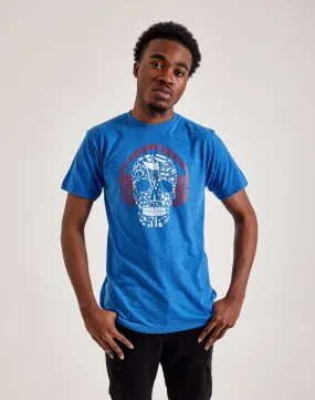 LA Pop Art Music Notes Skull Tee Saga Vibe Country Core