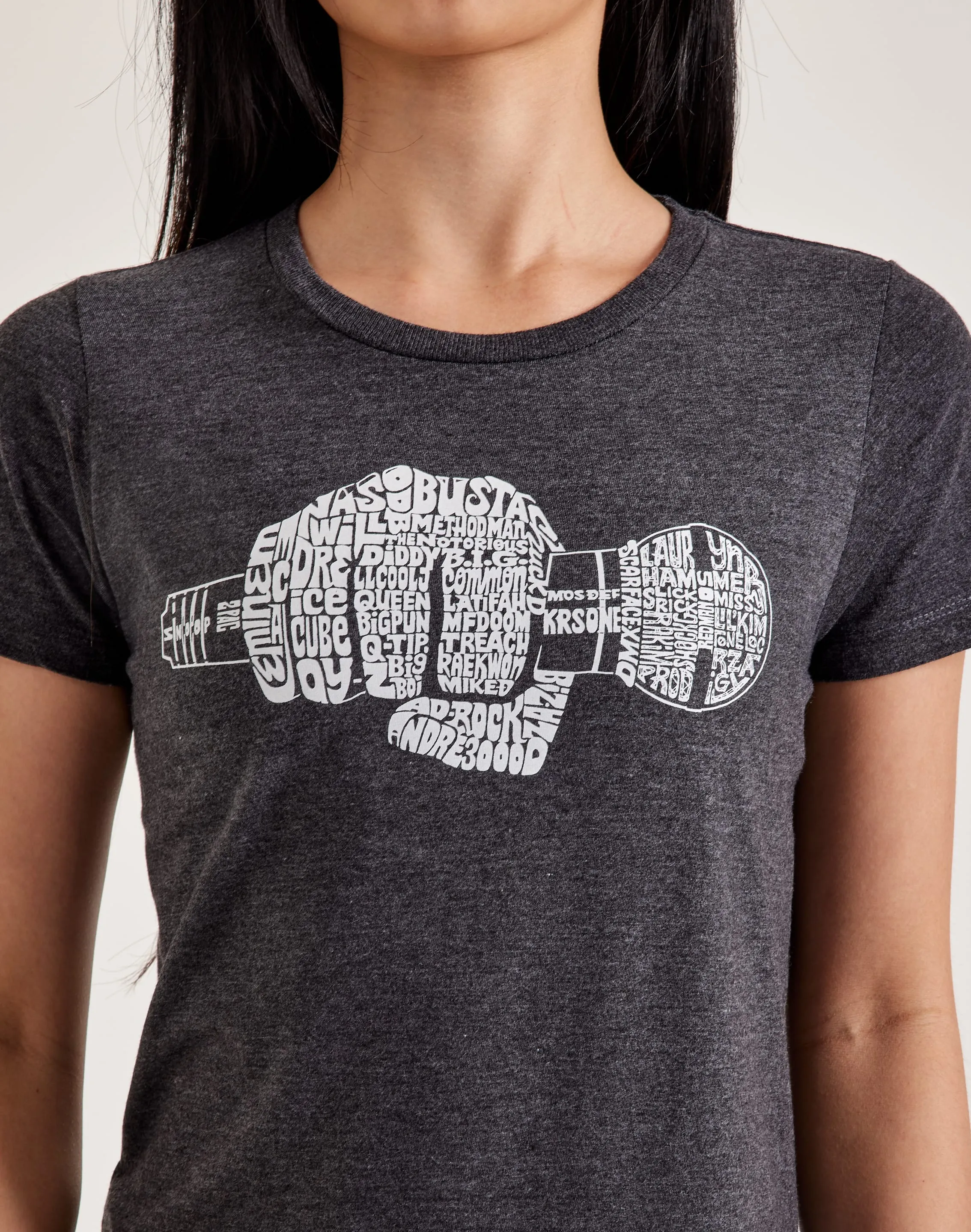 LA Pop Art Word Art '90s Rappers Tee WaterRepellent Surface