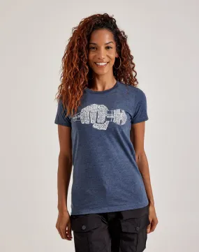 Placket Closure LA Pop Art Word Art '90s Rappers Tee