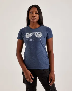 Basic Core Campus Vibe LA Pop Art Word Art California Shades Tee