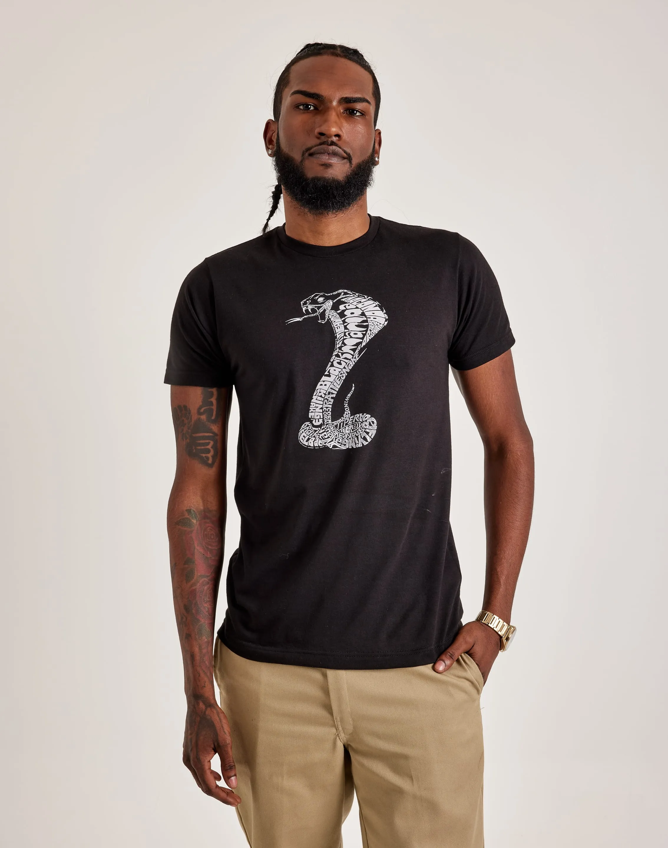 LA Pop Art Word Art Cobra Tee LayeredPanels QuickRelease Closure
