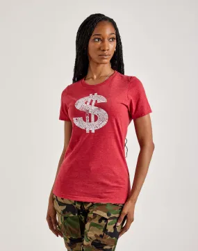 Saga Vibe LA Pop Art Word Art Dollar Sign Tee