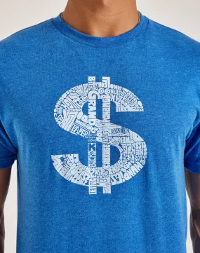 LA Pop Art Word Art Dollar Sign Tee MultiPurposePockets Euro Mood