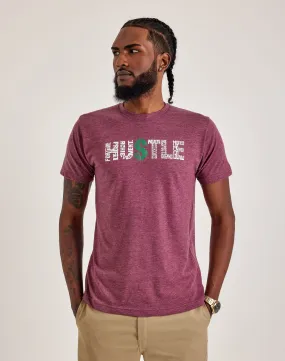 LA Pop Art Word Art Hustle Tee Trend Base WaterRepellent Coating