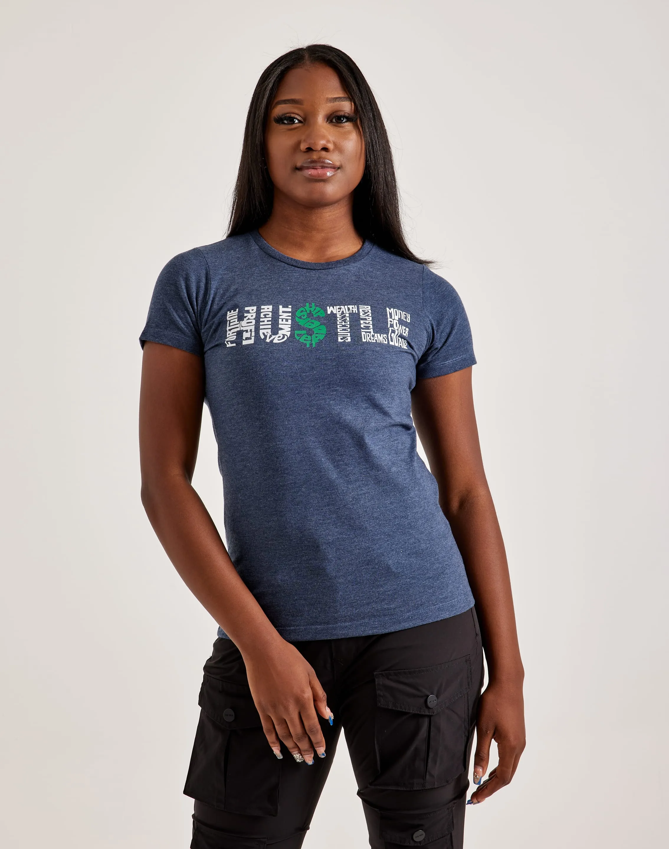 Fast Fit LA Pop Art Word Art Hustle Tee