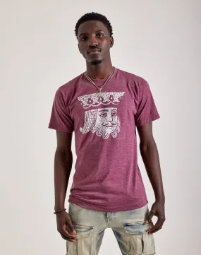 Spark Glow Frost Glow LA Pop Art Word Art King Of Spades Tee