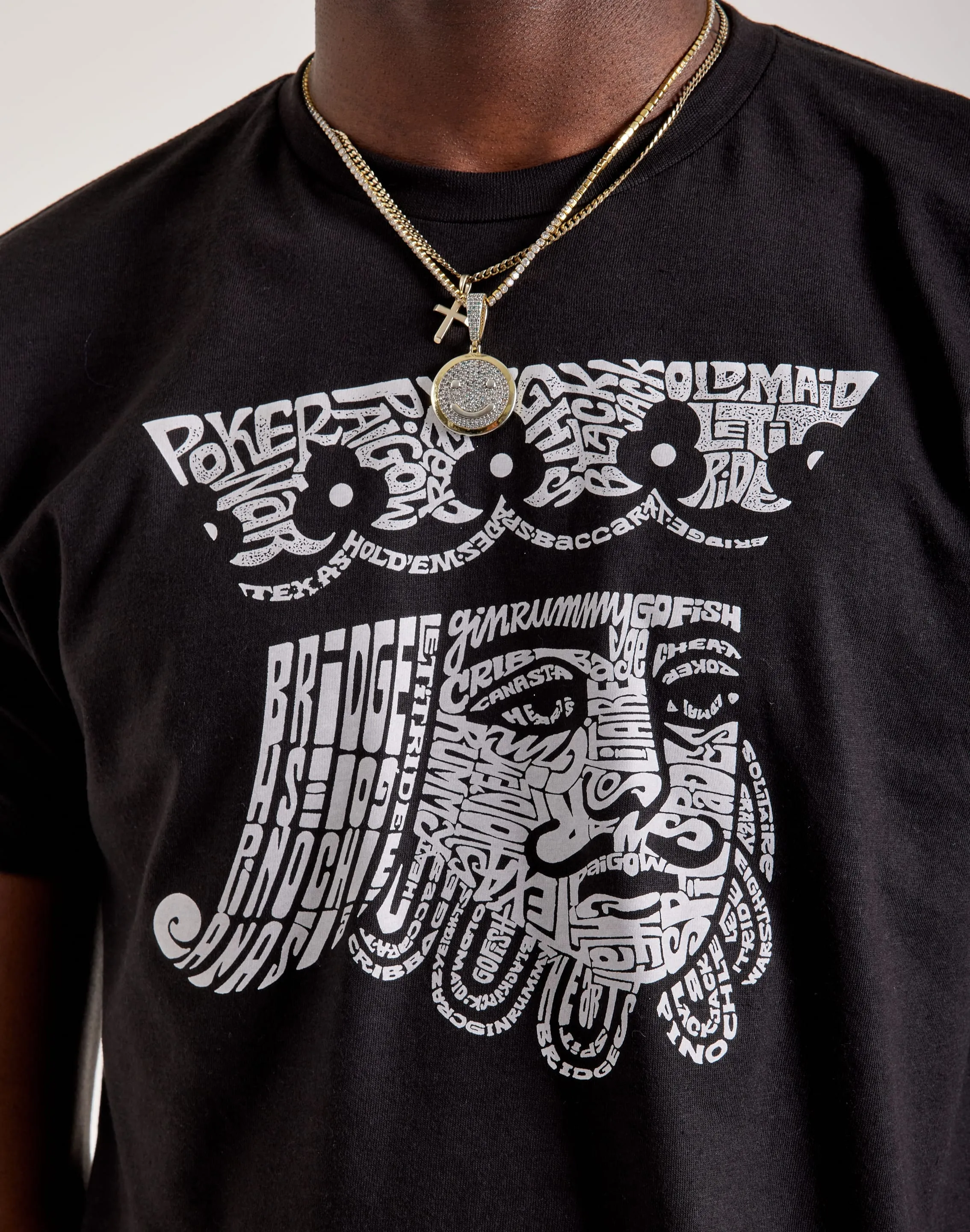 OdorResistant Material Crystal Soul LA Pop Art Word Art King Of Spades Tee