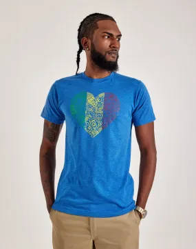 Street Glow LA Pop Art Word Art One Love Heart Tee