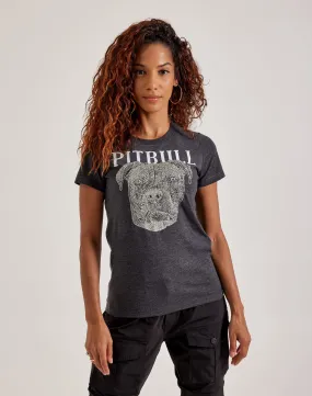 LA Pop Art Word Art Pitbull Face Tee Calm Ease Flexible Waistband
