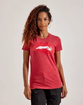 Data Mode LA Pop Art Word Art Savage Lips Tee