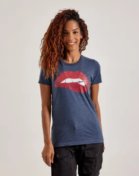 LA Pop Art Word Art Savage Lips Tee CompactKnit