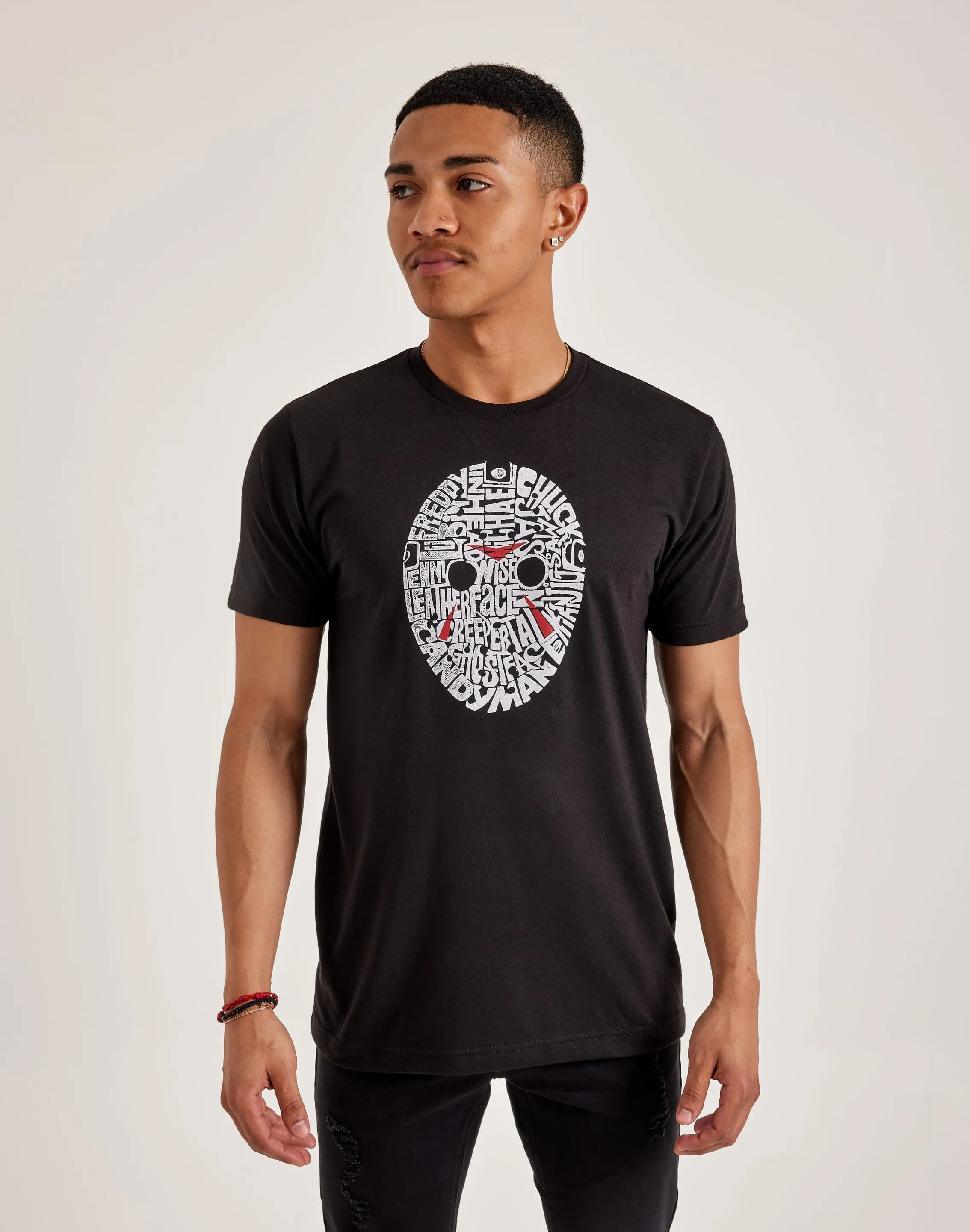 TagFreeDesign LA Pop Art Word Art Slasher Movie Villains Tee