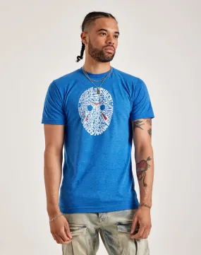 QuickDryMaterial LA Pop Art Word Art Slasher Movie Villains Tee