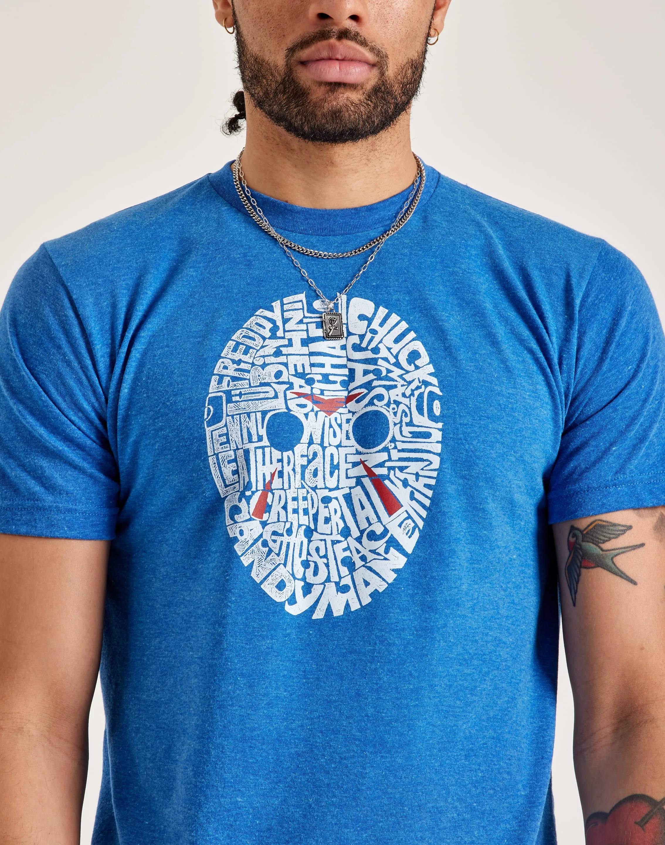 LA Pop Art Word Art Slasher Movie Villains Tee AntiStatic Cloth