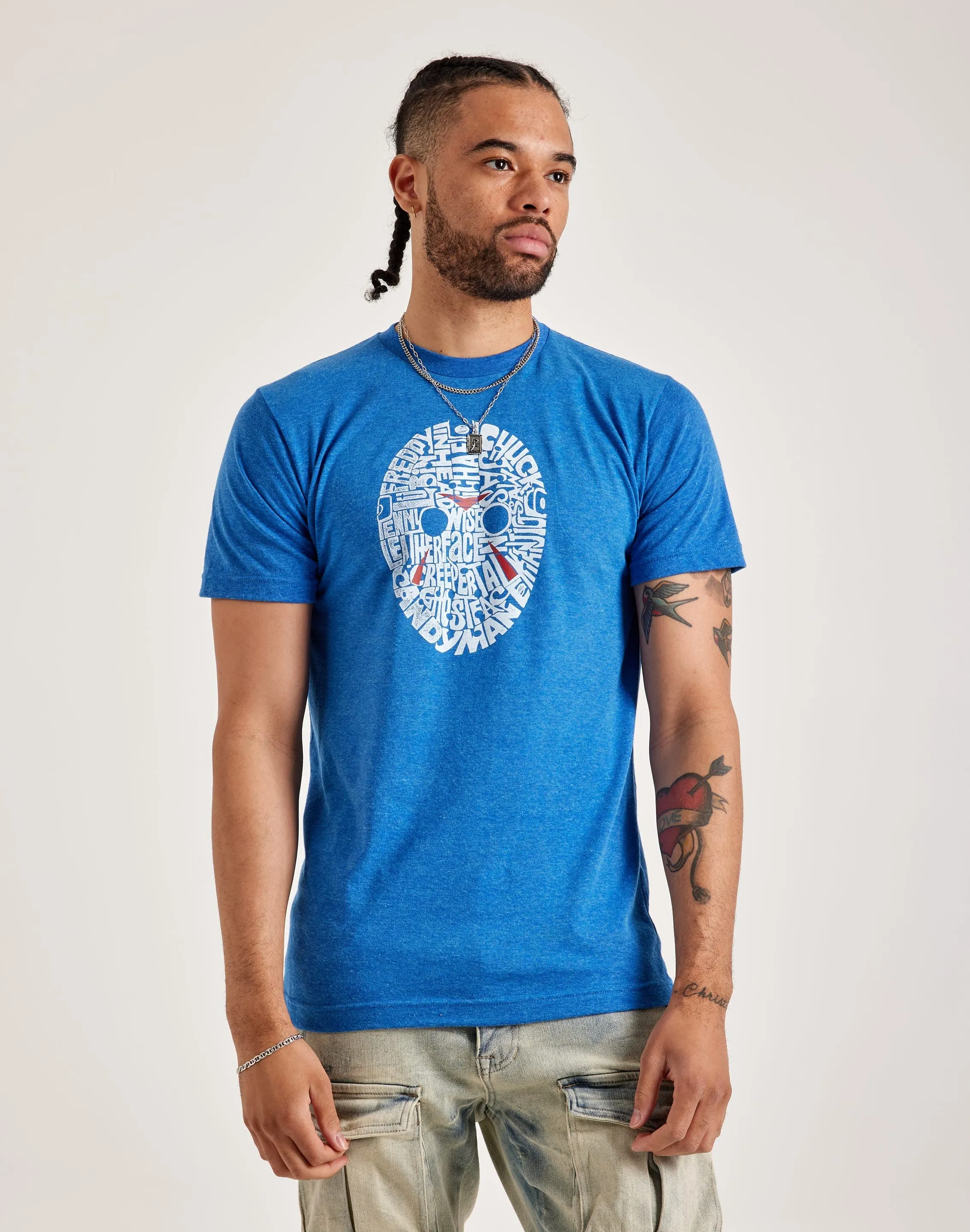 LA Pop Art Word Art Slasher Movie Villains Tee Code Soul