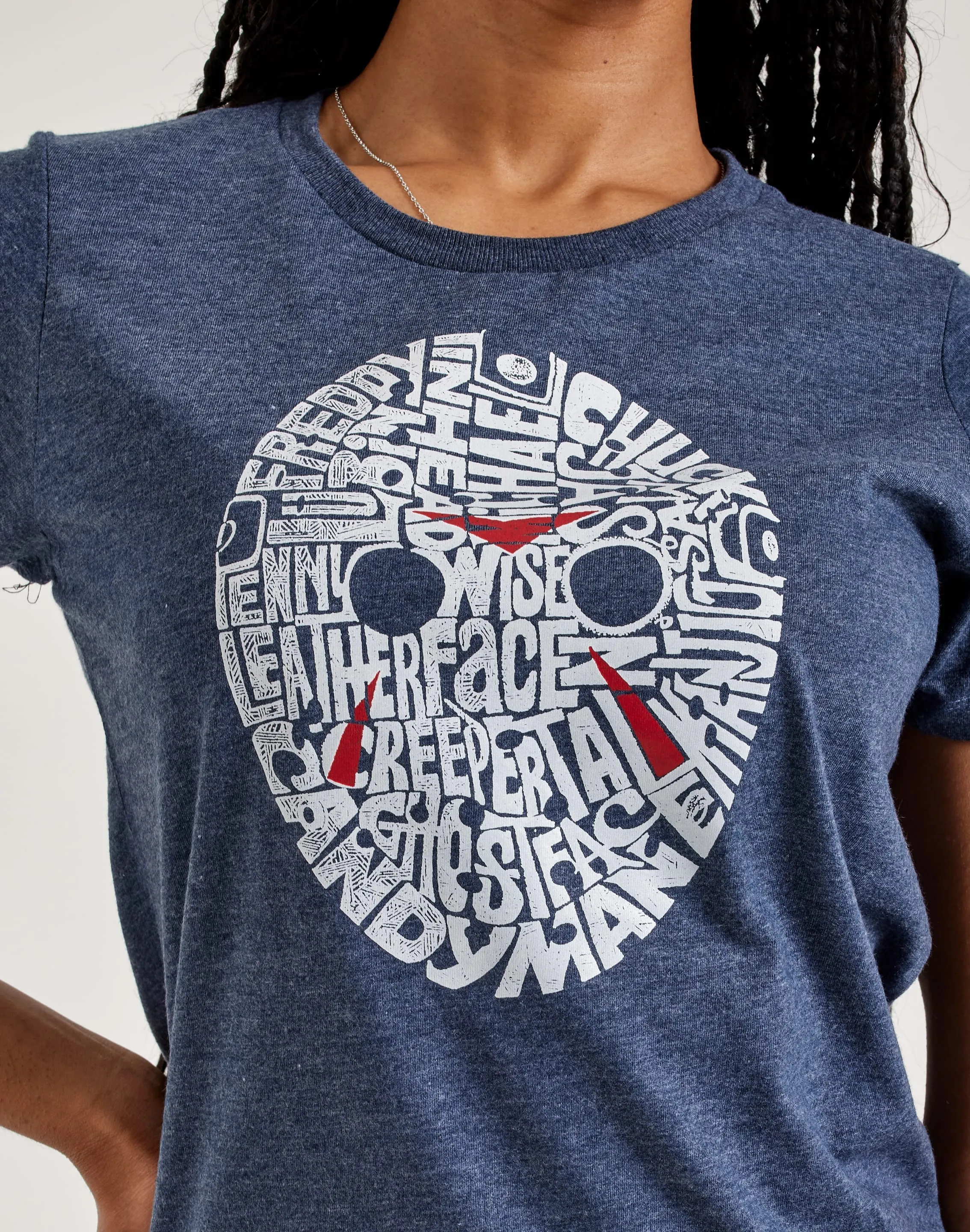 Light Core LA Pop Art Word Art Slasher Movie Villains Tee
