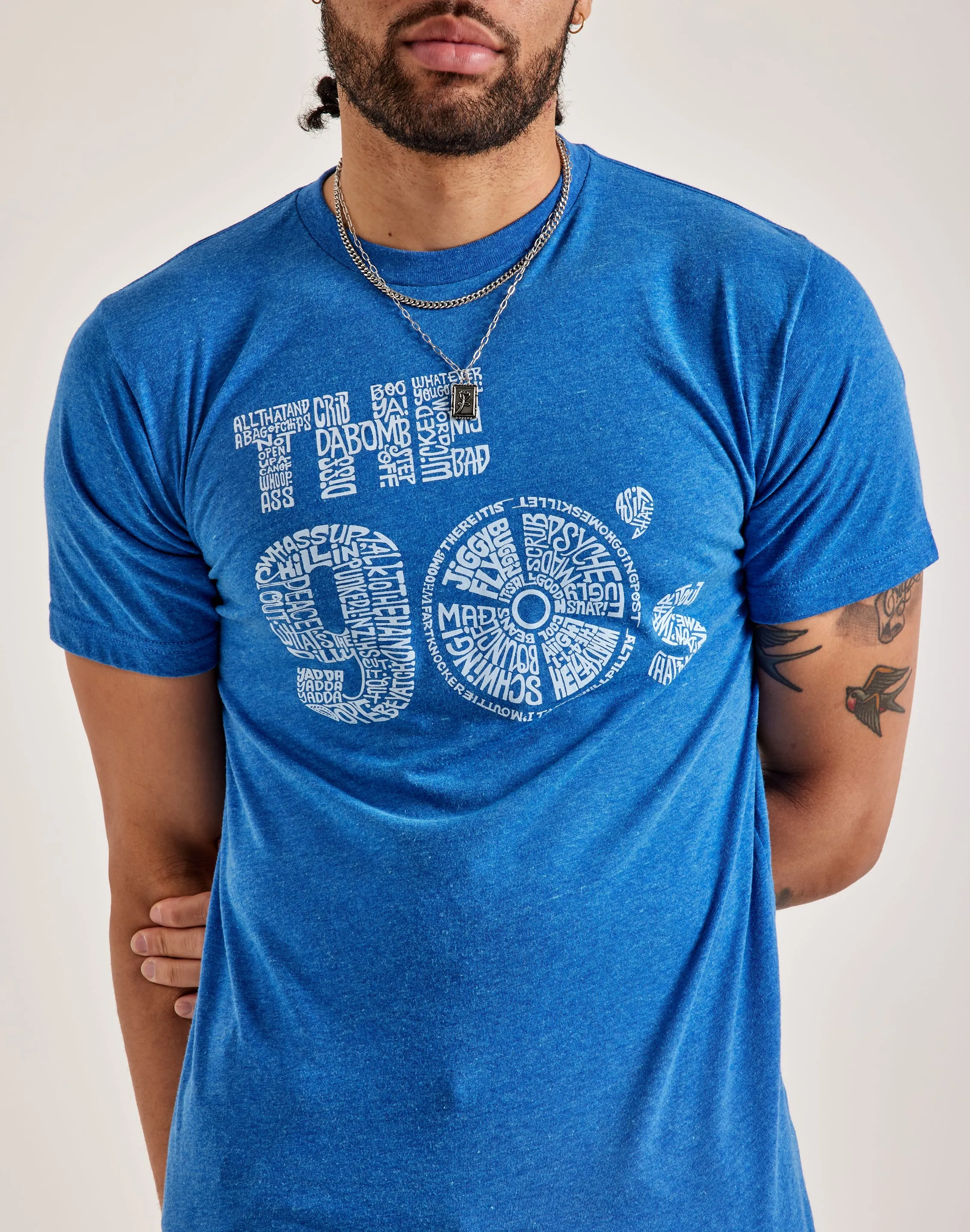 LA Pop Art Word Art The '90s Tee Stretch Fit