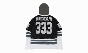 LA LC333 HOODIE "Black / White"