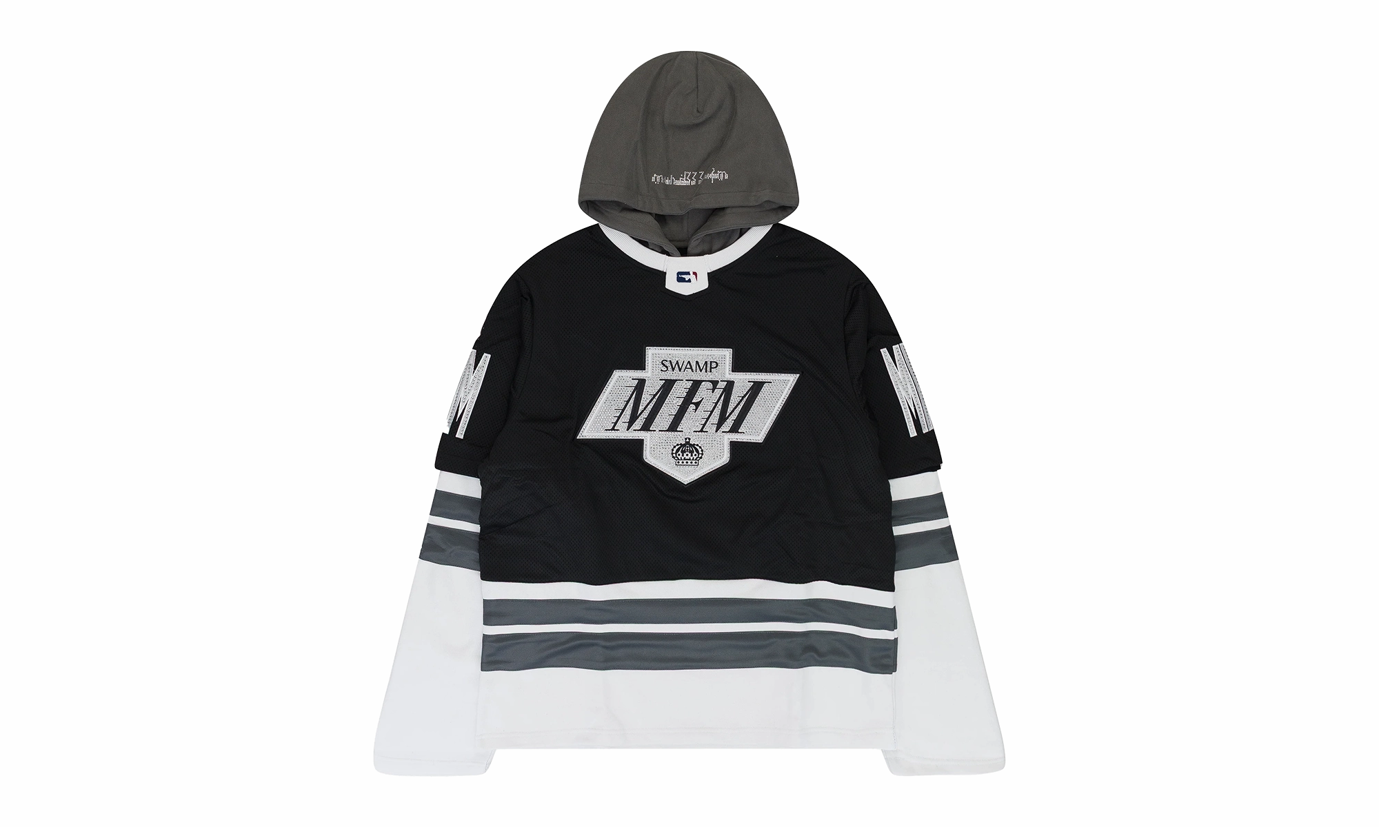 LA LC333 HOODIE "Black / White"