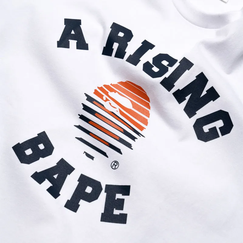 A Bathing Ape A Rising Bape Tee - White billiards event No Slip Sleeve Banding