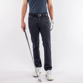 Light Fabric SecureZipperClosures Lane Interface-1 Stretch Trousers Navy