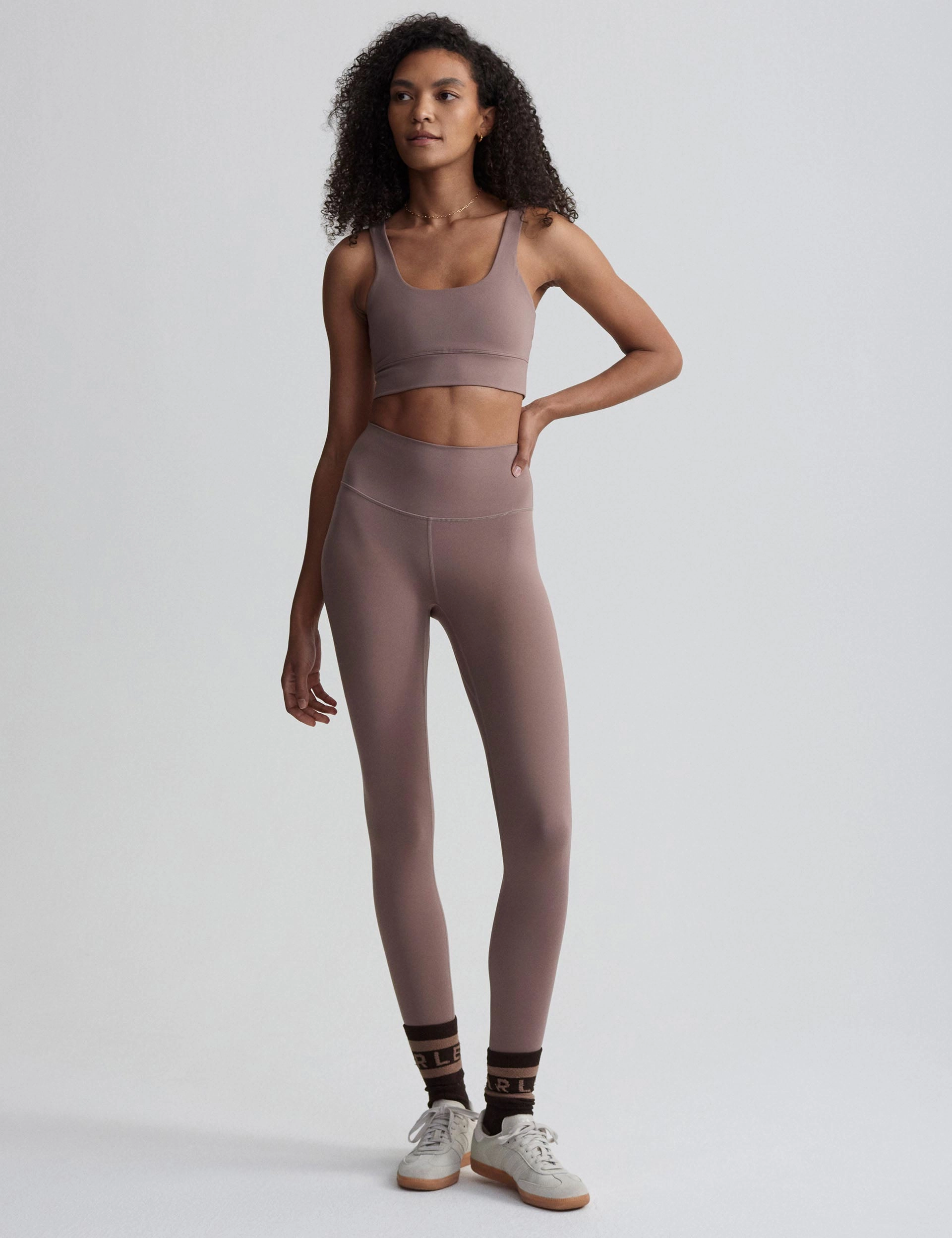 Seamless Edge Post Workout Recovery Design FreeSoft Cori Bra - Deep Taupe