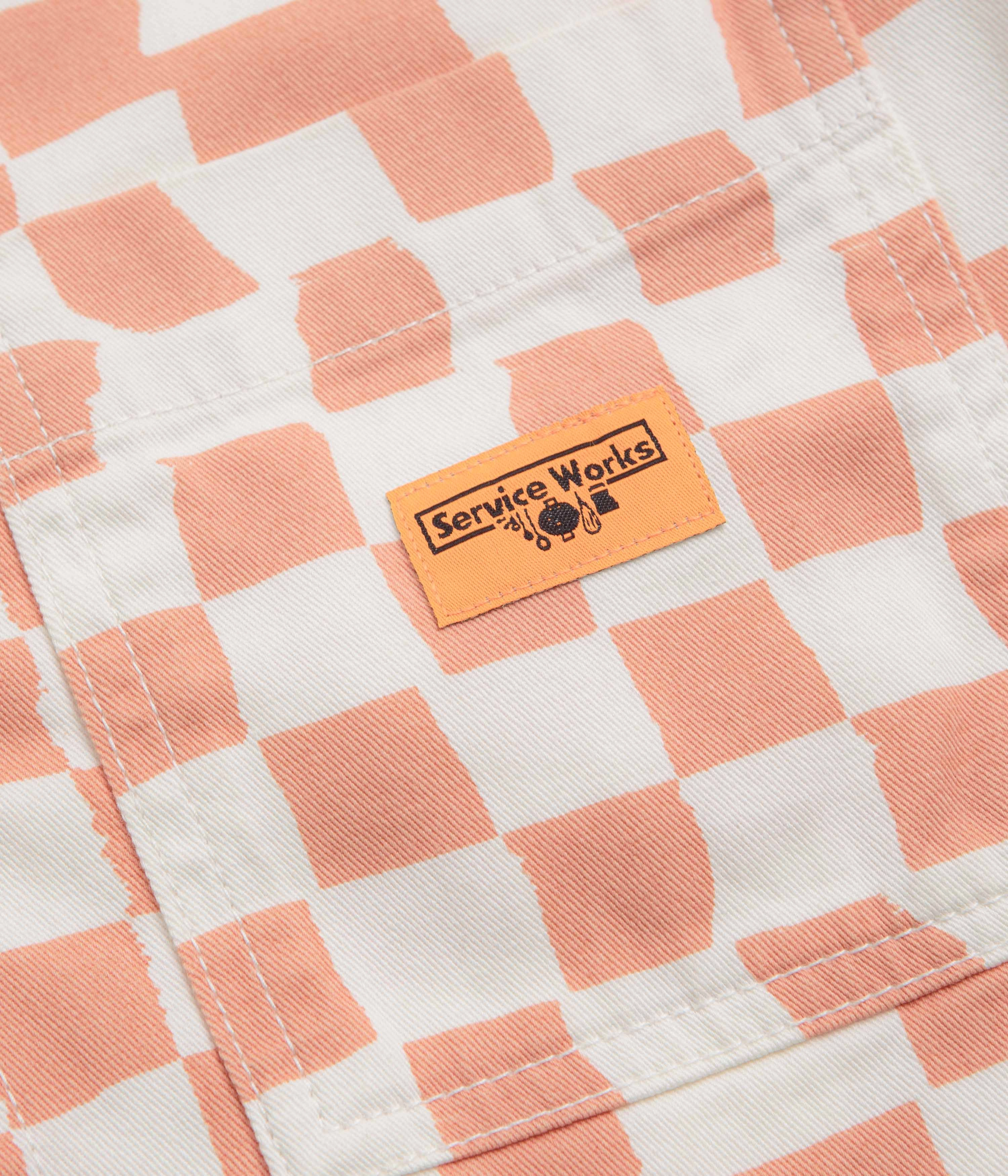 Service Works Drill Printed FOH Jacket - Salmon Checker Consent business people