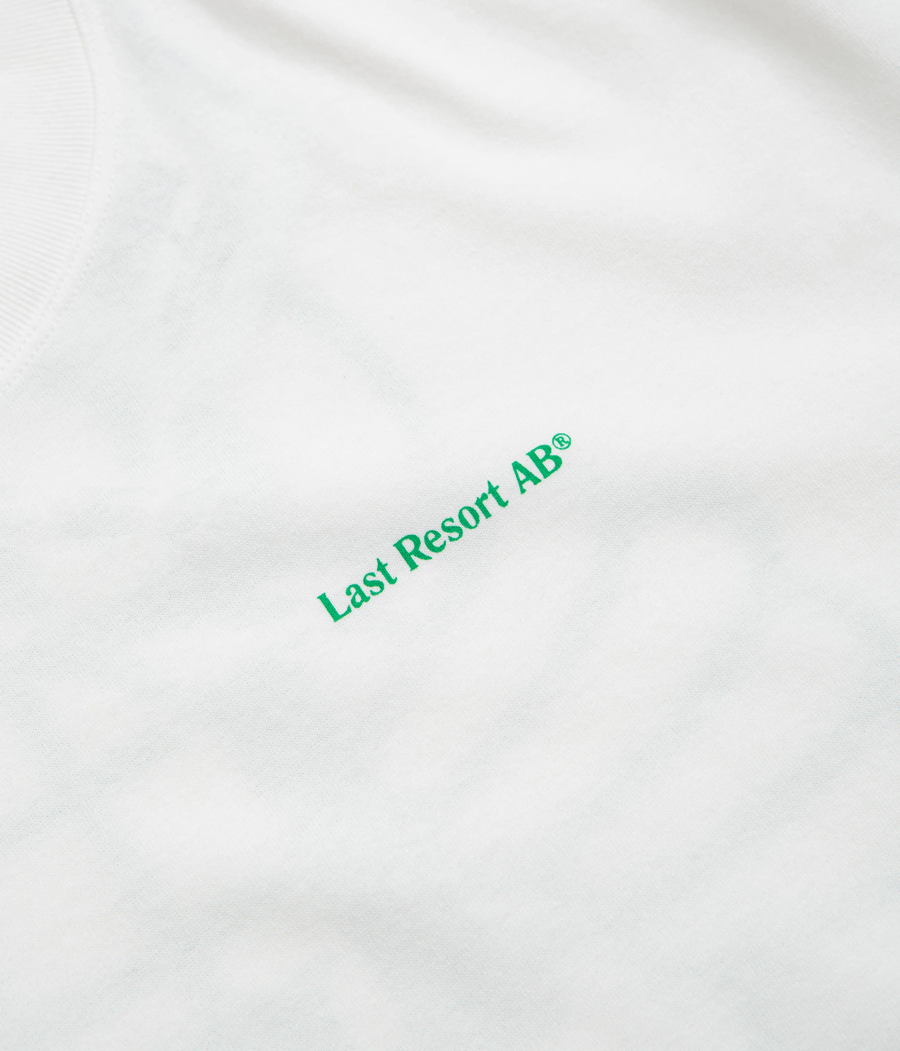 geometric Last Resort AB Atlas Monogram T-Shirt - White / Kelly Green