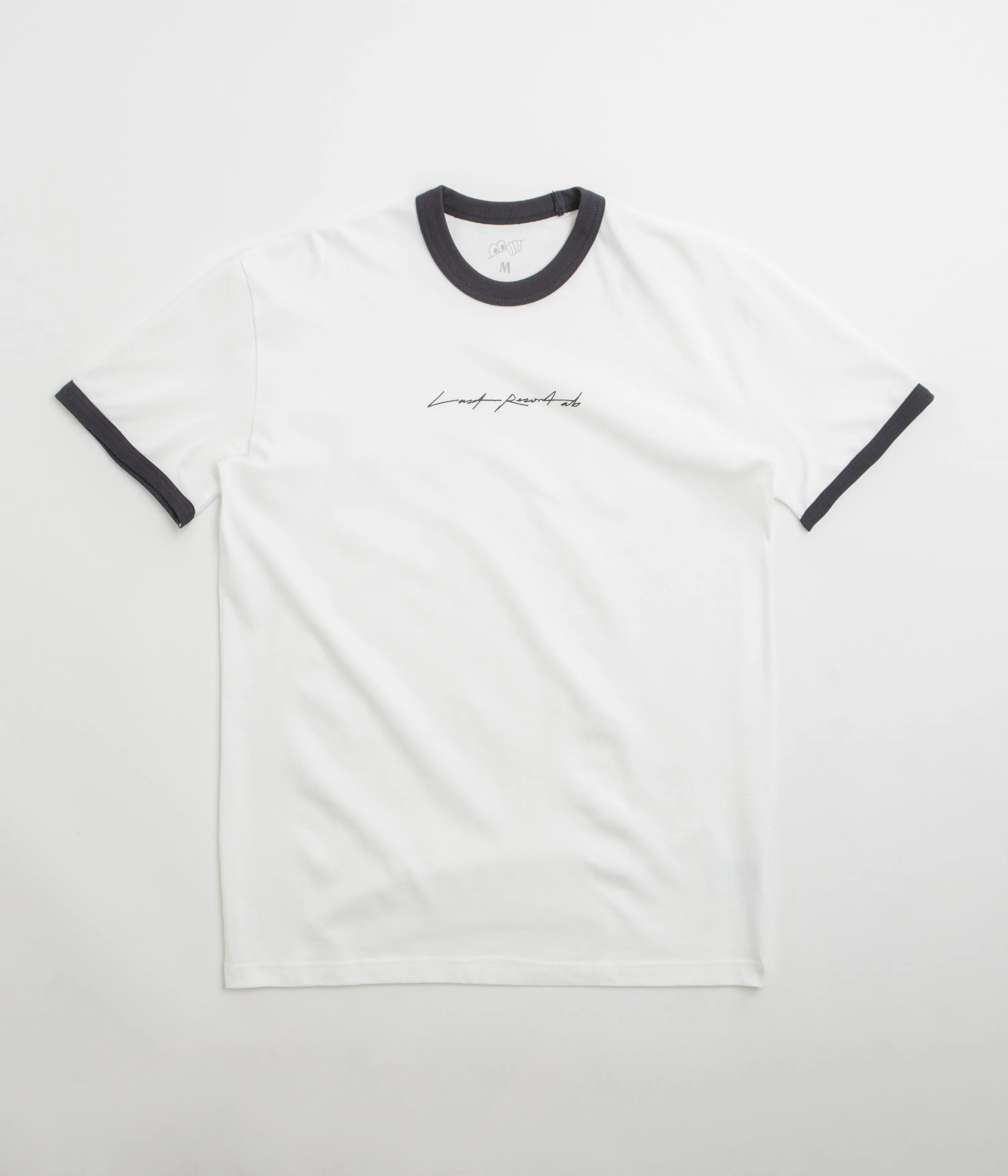 Last Resort AB Signature Ringer T-Shirt - White / Black Sun Protective Fabric Mid-waisted