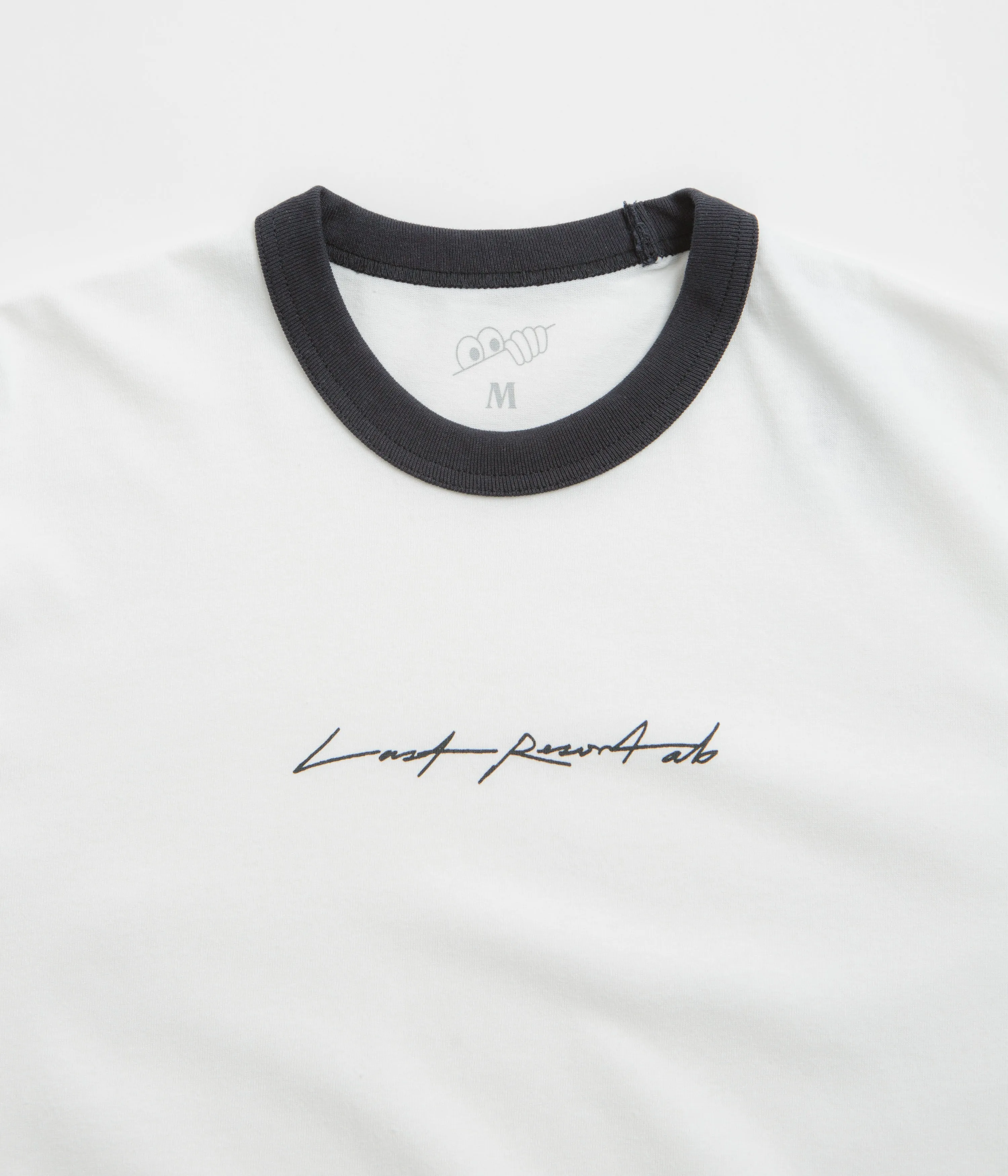 Last Resort AB Signature Ringer T-Shirt - White / Black Bootcut petite size