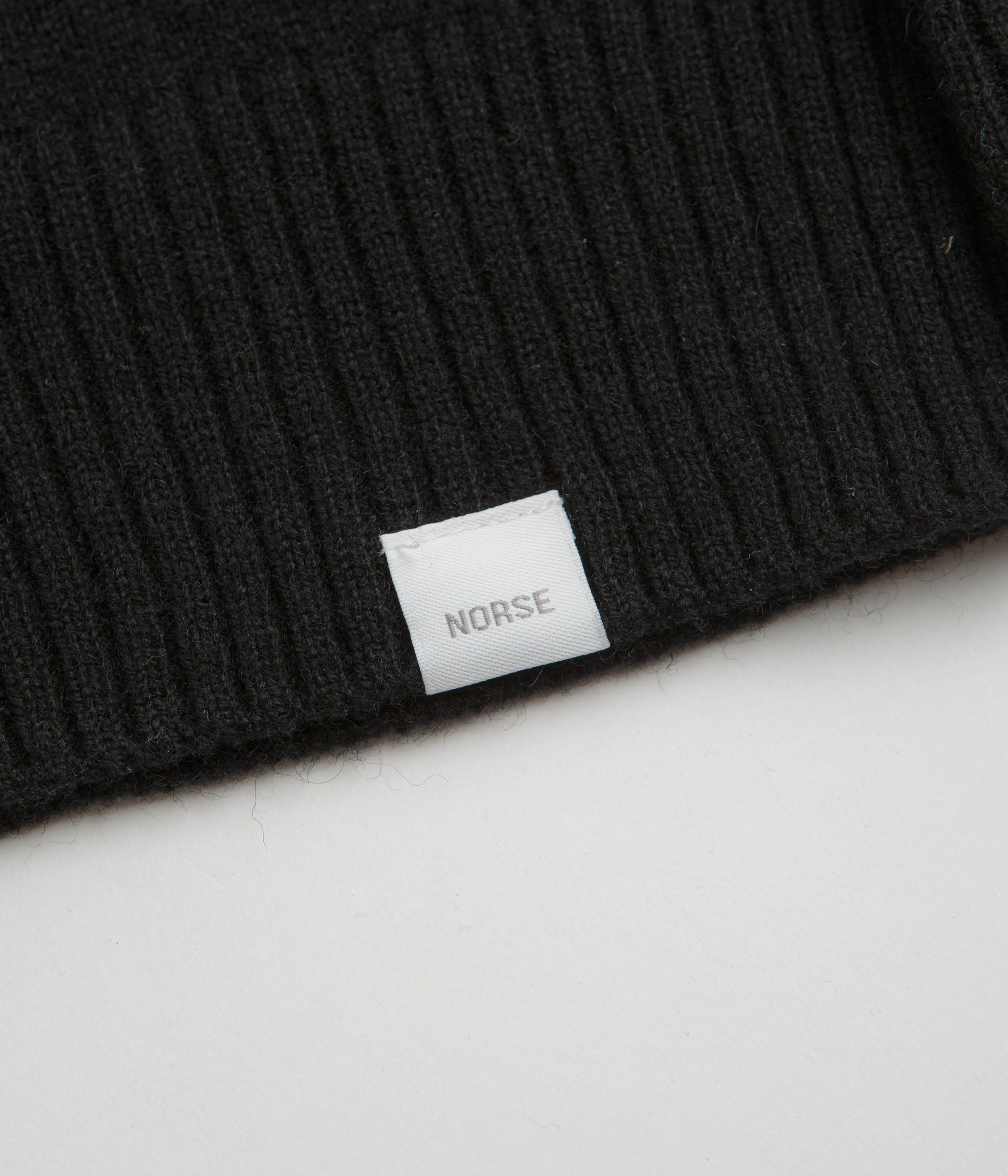 Norse Projects Standard Merino Crewneck Sweatshirt - Black Vintage Look