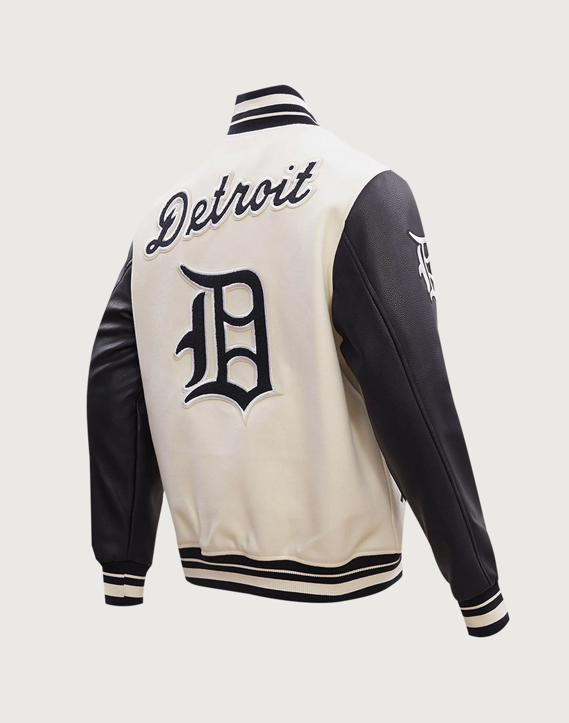 Pro Standard MLB Detroit Tigers Retro Classic Rib Wool Varsity Jacket CompactPackableDesign