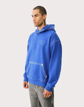True Religion Super QT Buddha Pullover Fleece Hoodie Princess Glow Chic Edge