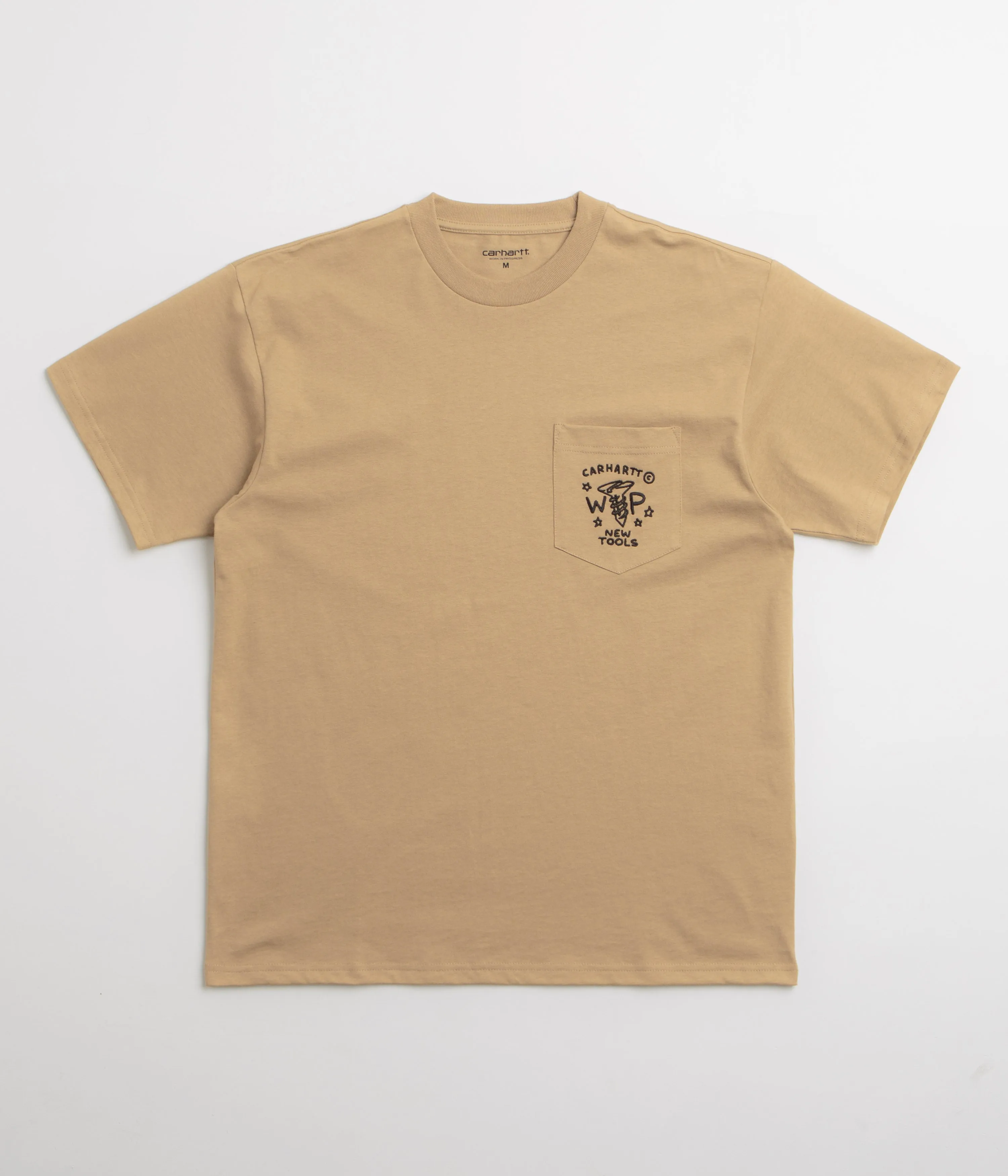 Halter neck Carhartt Fragments Pocket T-Shirt - Dusty Hamilton Brown / Black
