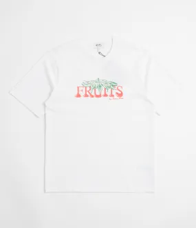 Stan Ray Fruits T-Shirt - White rhinestone high-low hem