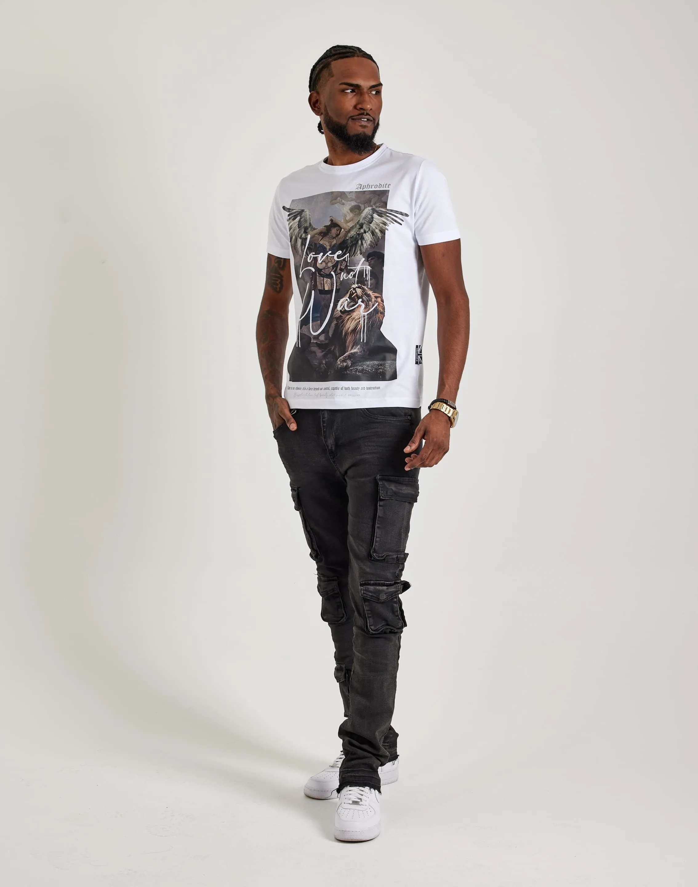 Blessed UK Aphrodite Love Not War Tee Weather Guard Run Ready