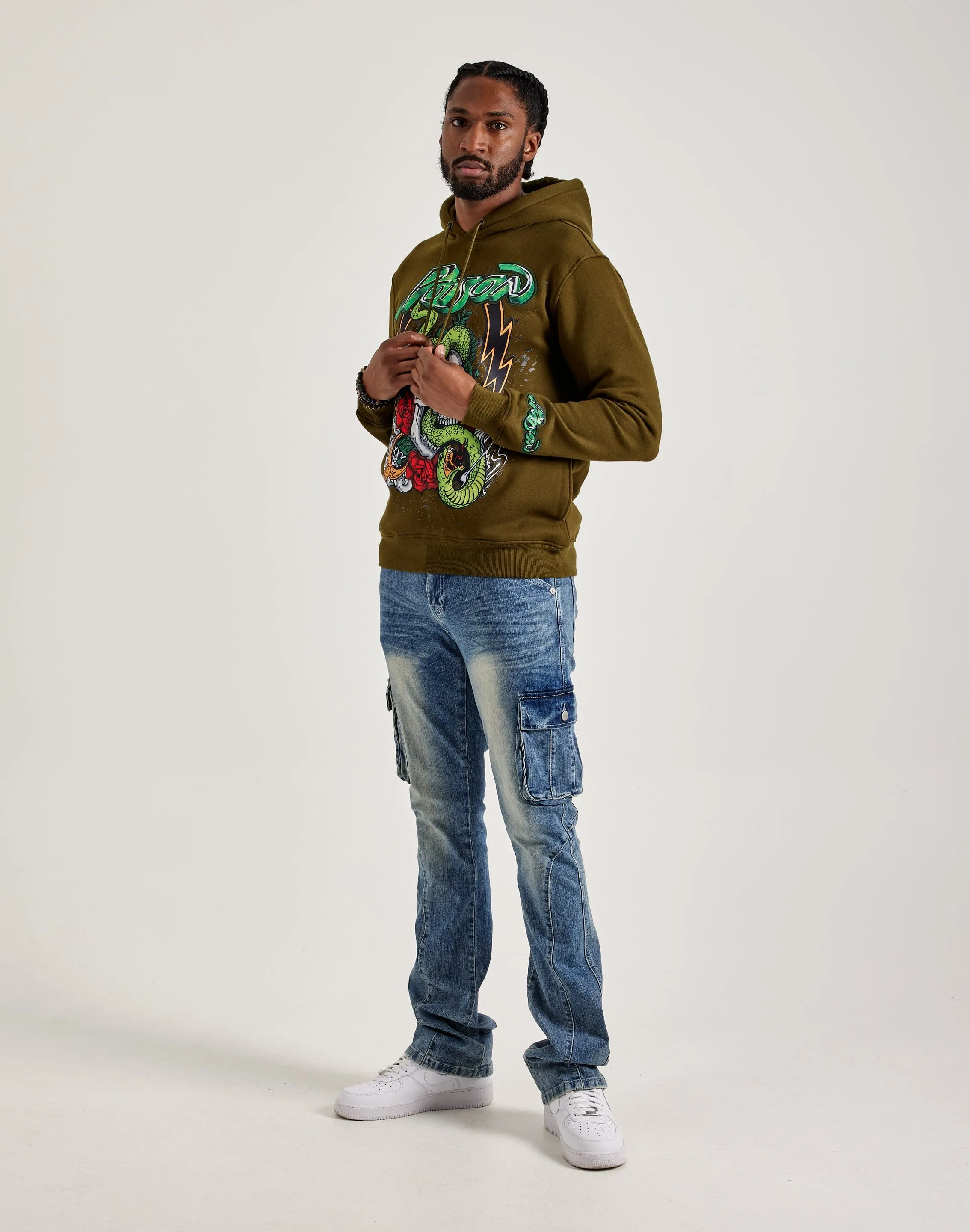Virtual Fit Sheer Glow Central Mills Poison Pullover Hoodie