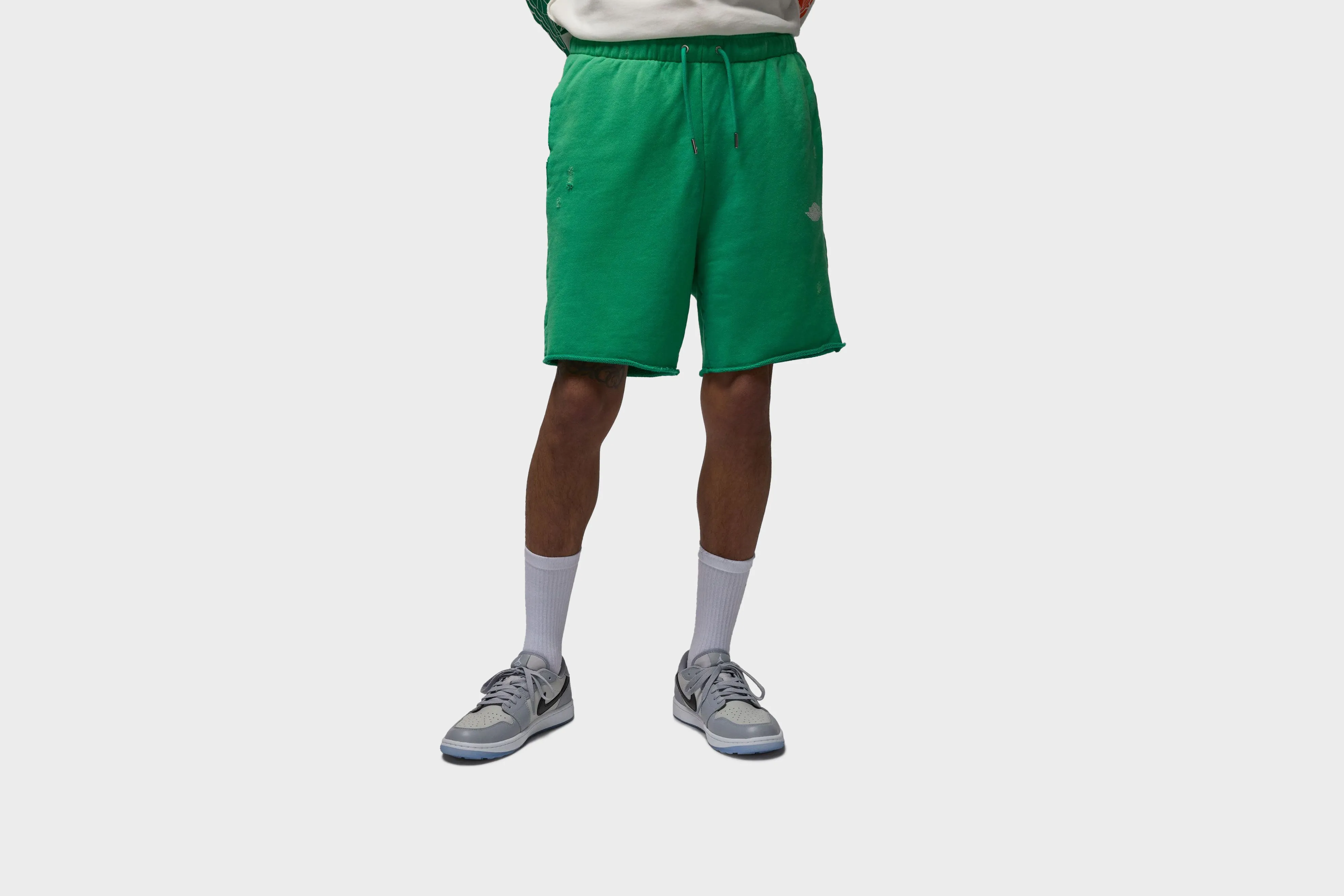 Air Jordan Rare Air French Terry Shorts (Stadium Green/Sail) Lightweight Composite Loose Thread