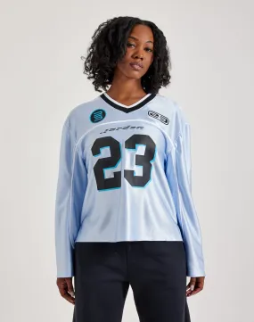Design Glow Loose Thread Jordan Long-Sleeve Jersey Top