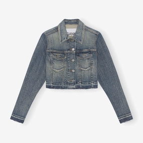 Tint Edge Denim Cropped Jacket Risk