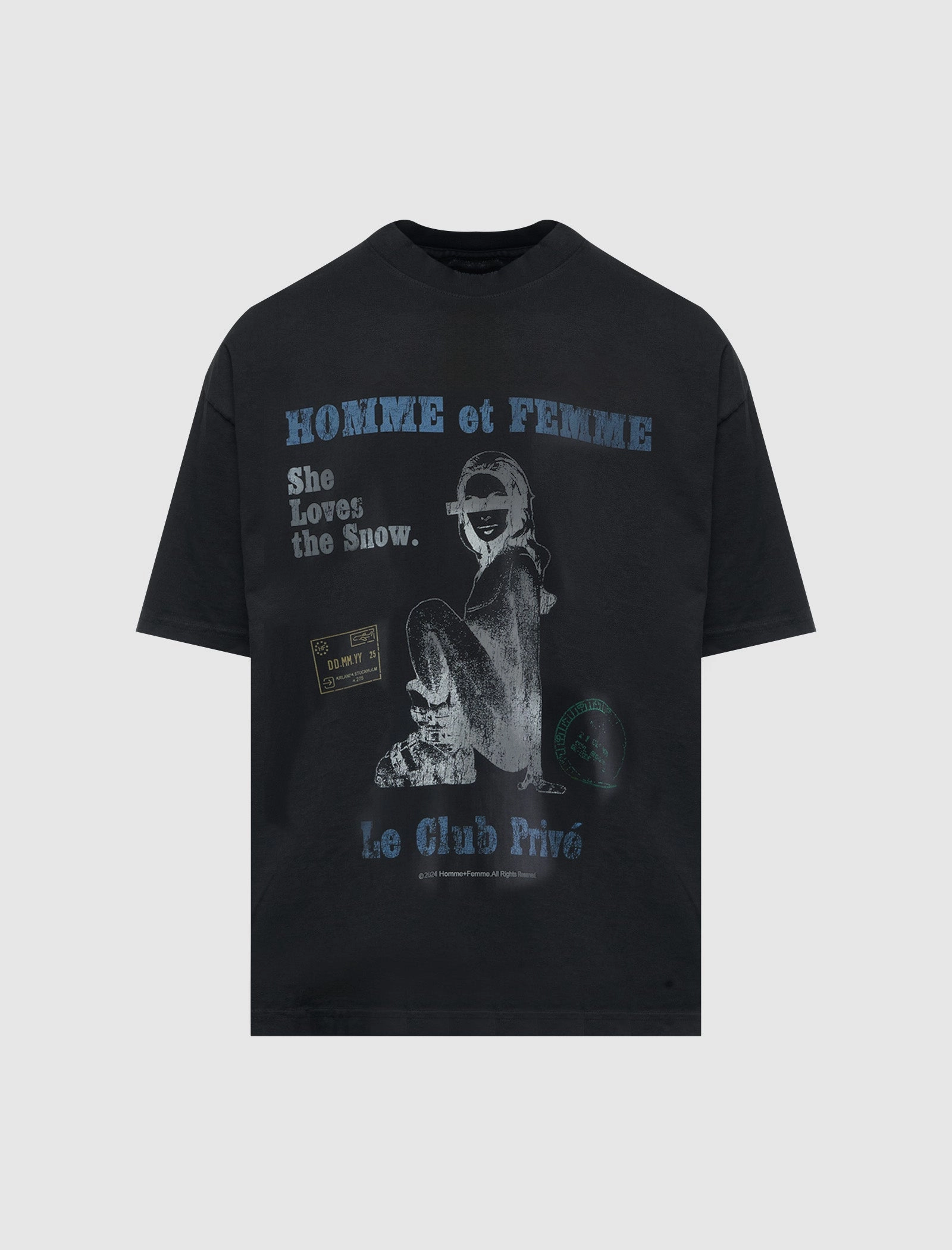 Roll Up Sleeve System OdorControl Technology SNOW BUNNY CROPPED TEE