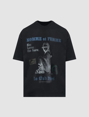 Roll Up Sleeve System OdorControl Technology SNOW BUNNY CROPPED TEE